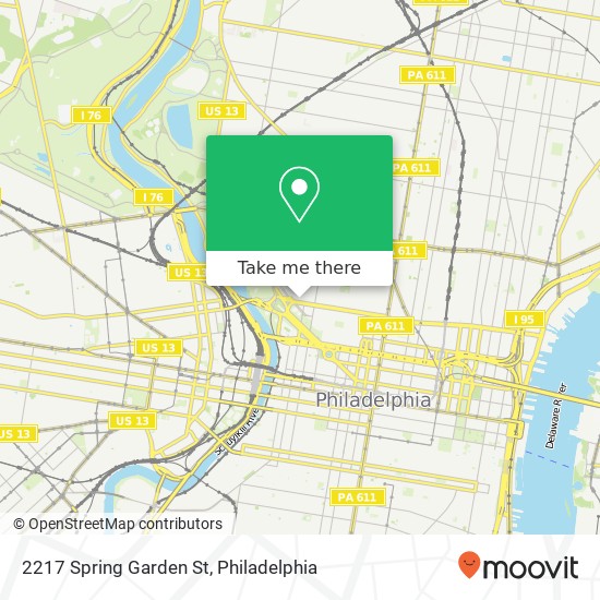 2217 Spring Garden St map