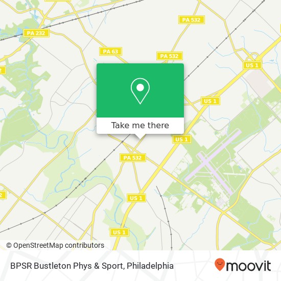 BPSR Bustleton Phys & Sport map