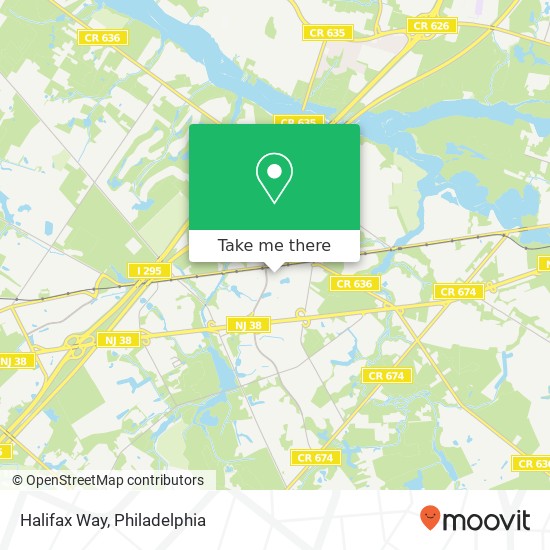 Halifax Way map