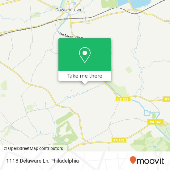 Mapa de 1118 Delaware Ln
