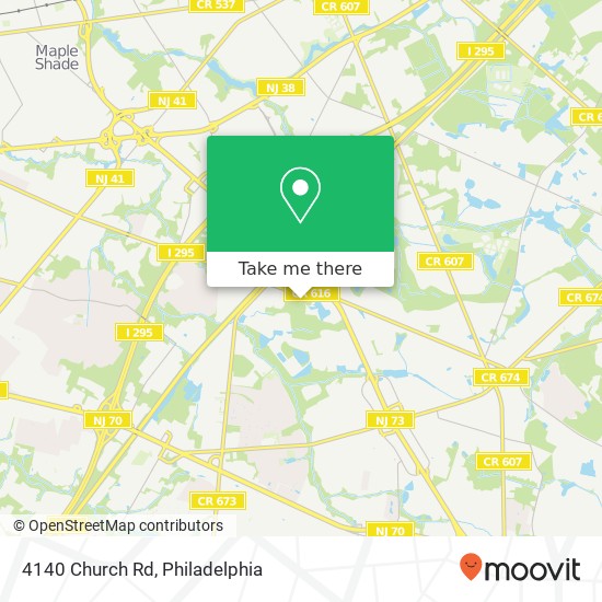 4140 Church Rd map