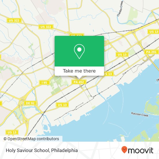 Holy Saviour School map