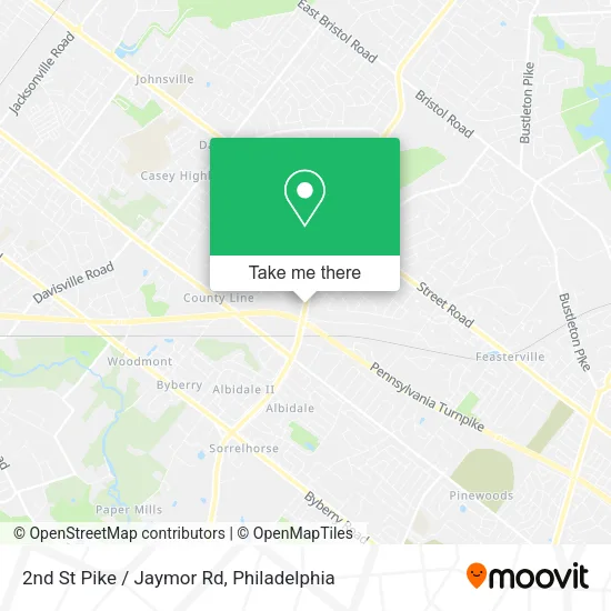 2nd St Pike / Jaymor Rd map