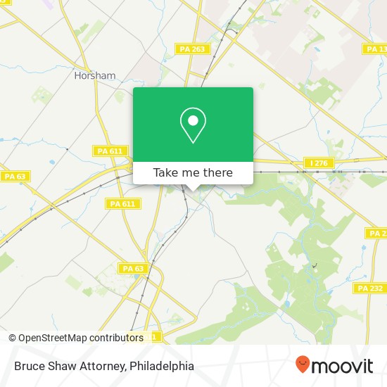 Bruce Shaw Attorney map