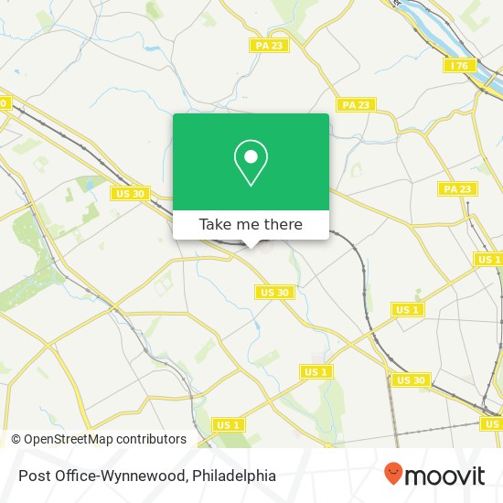 Post Office-Wynnewood map