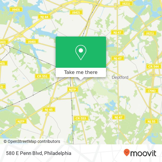 Mapa de 580 E Penn Blvd