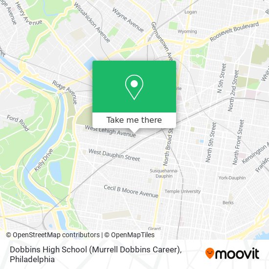 Dobbins High School (Murrell Dobbins Career) map