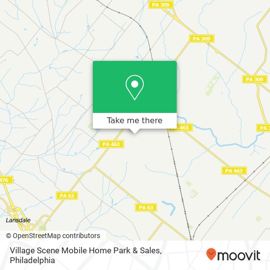Village Scene Mobile Home Park & Sales map