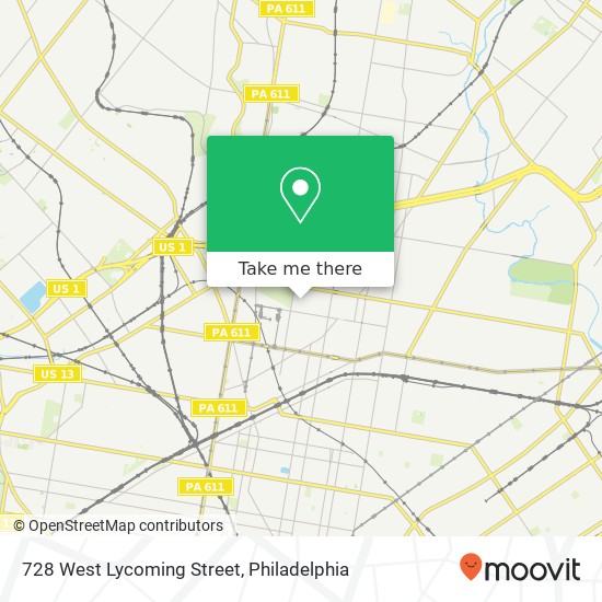 728 West Lycoming Street map