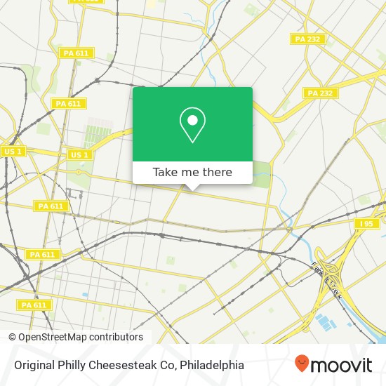 Mapa de Original Philly Cheesesteak Co