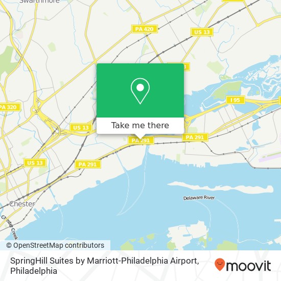 SpringHill Suites by Marriott-Philadelphia Airport map