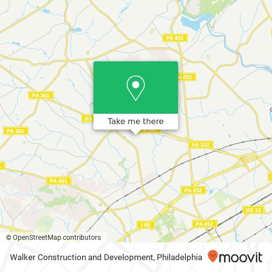 Walker Construction and Development map