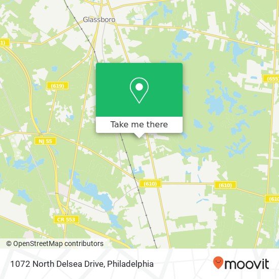 1072 North Delsea Drive map