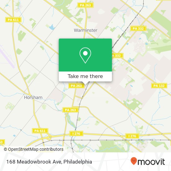 Mapa de 168 Meadowbrook Ave