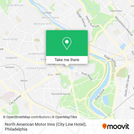 Mapa de North American Motor Inns (City Line Hotel)