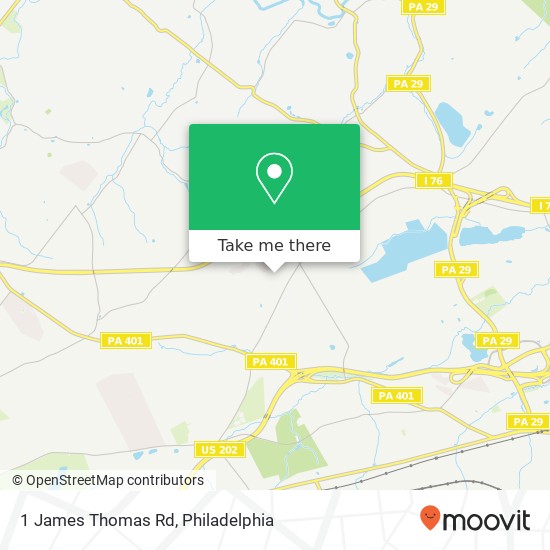 1 James Thomas Rd map