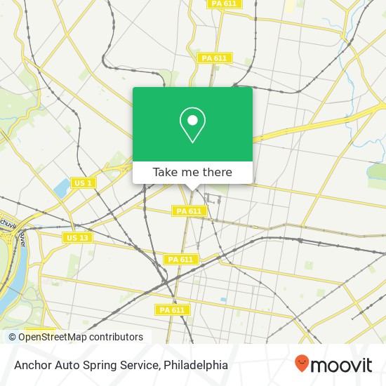 Mapa de Anchor Auto Spring Service