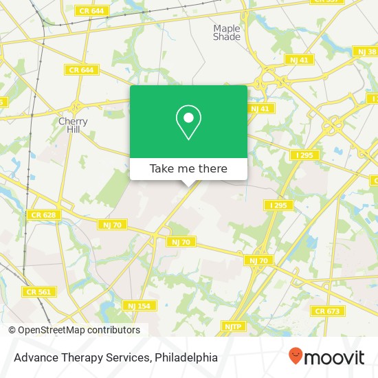 Mapa de Advance Therapy Services