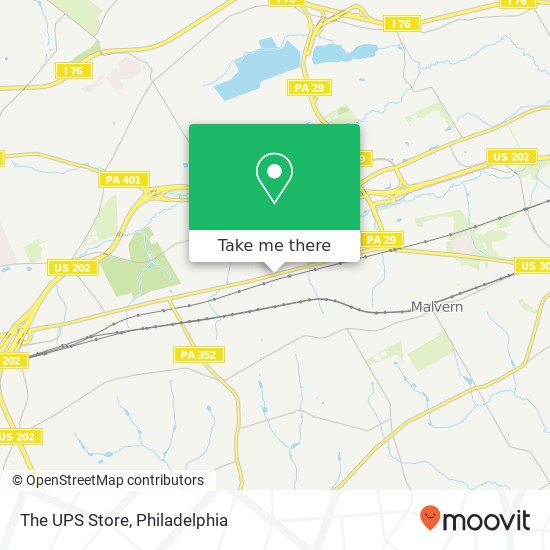 The UPS Store map