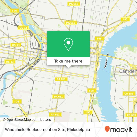 Windshield Replacement on Site map