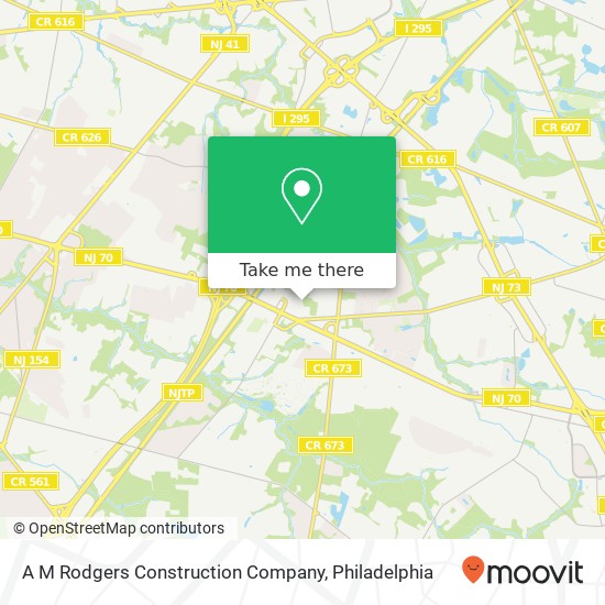 A M Rodgers Construction Company map