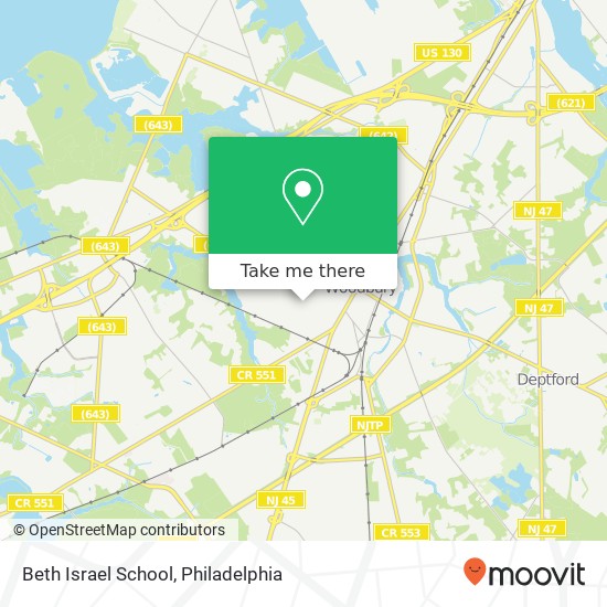 Mapa de Beth Israel School