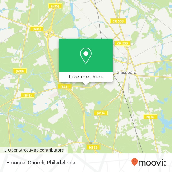 Mapa de Emanuel Church