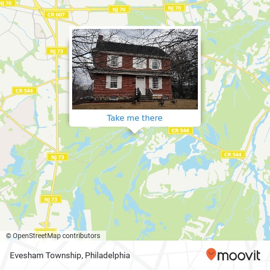 Mapa de Evesham Township