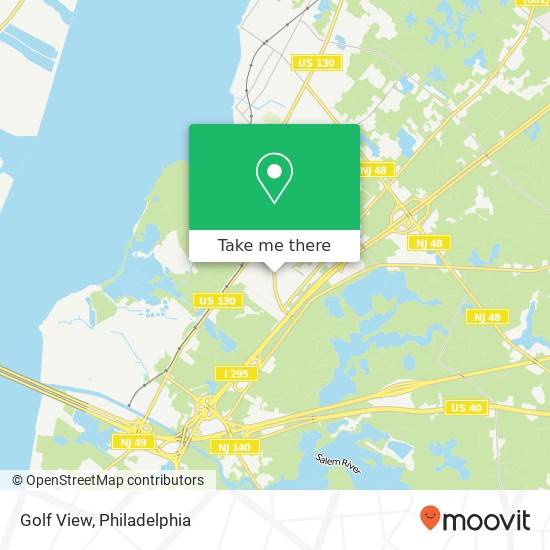 Golf View map