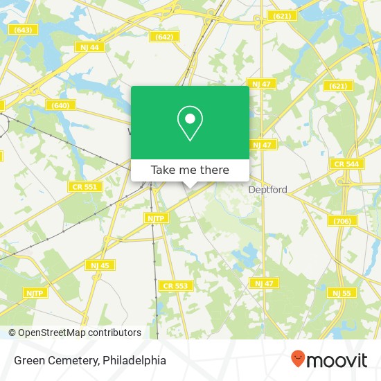 Green Cemetery map