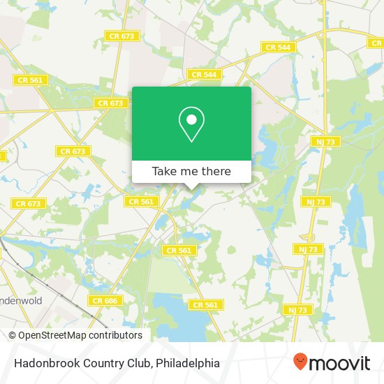 Mapa de Hadonbrook Country Club