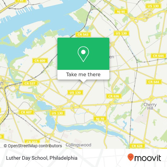 Luther Day School map