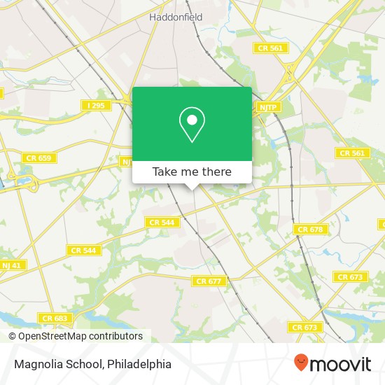 Mapa de Magnolia School