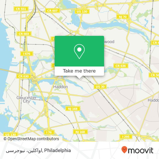 اواکلین، نیوجرسی map