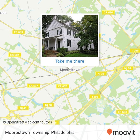 Moorestown Township map