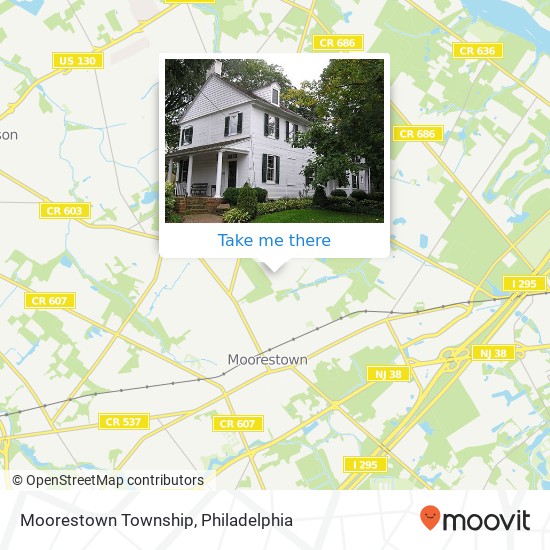 Mapa de Moorestown Township