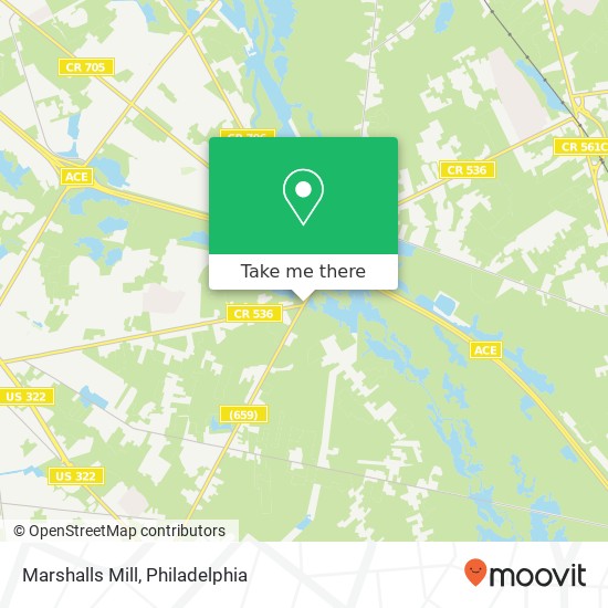 Mapa de Marshalls Mill