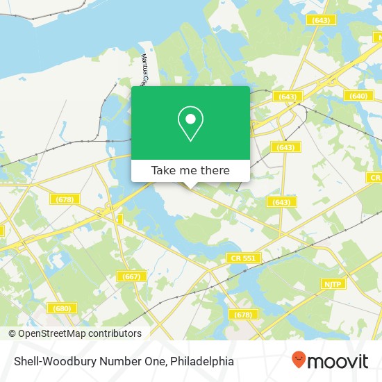 Shell-Woodbury Number One map
