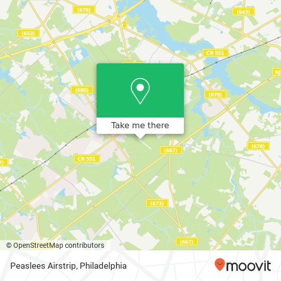 Peaslees Airstrip map