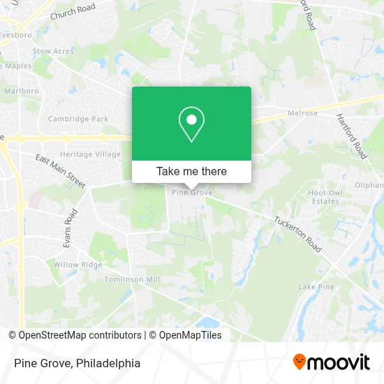 Pine Grove map