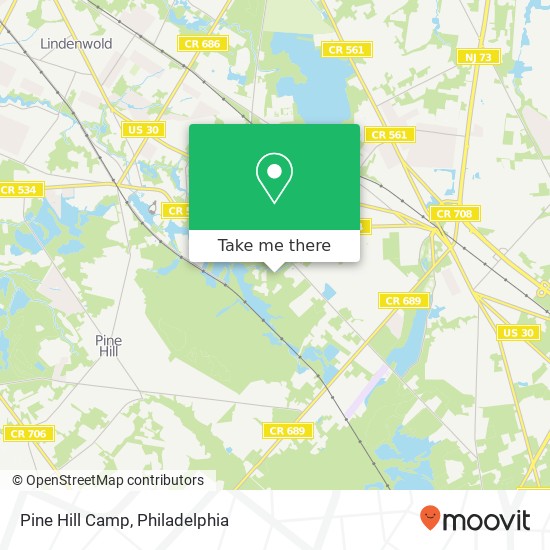Pine Hill Camp map