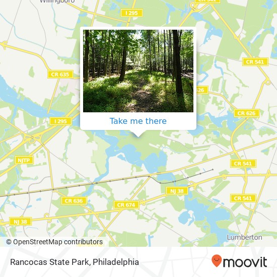 Mapa de Rancocas State Park