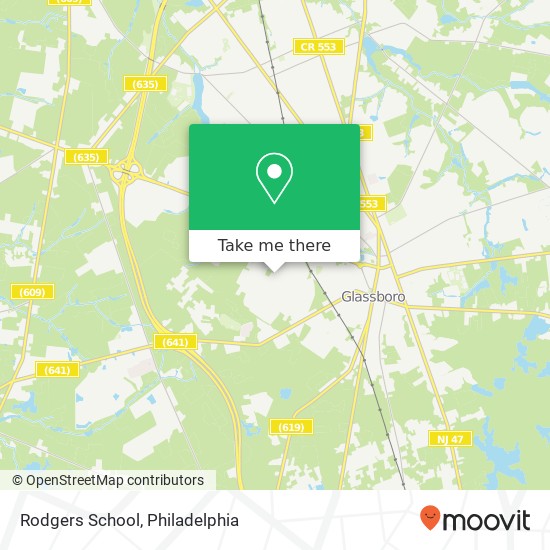 Mapa de Rodgers School