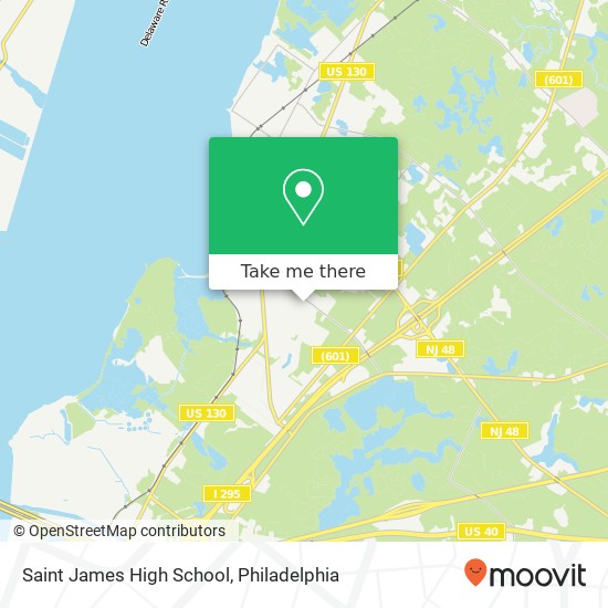 Saint James High School map