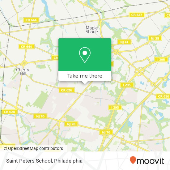 Mapa de Saint Peters School