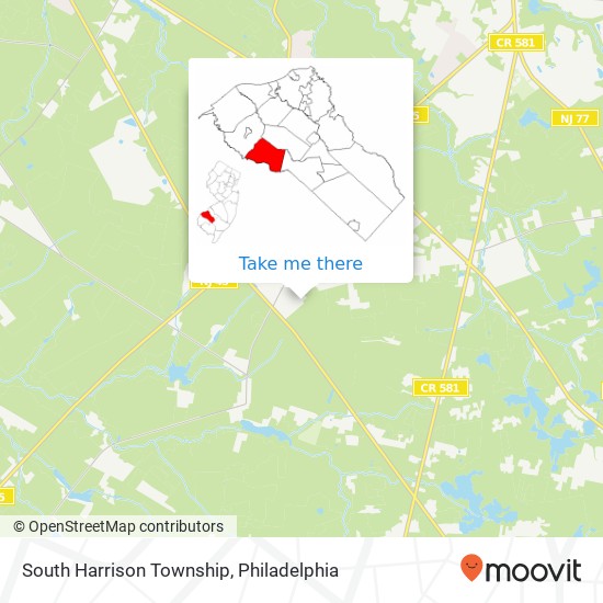 Mapa de South Harrison Township