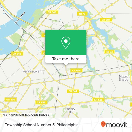 Township School Number 5 map