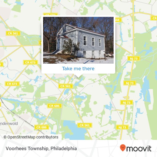 Mapa de Voorhees Township