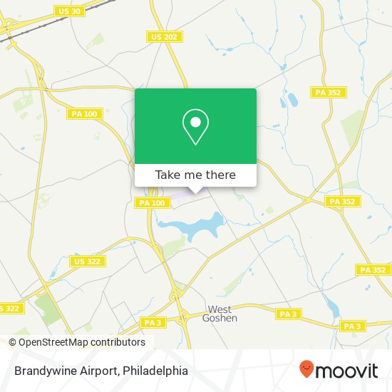 Brandywine Airport map
