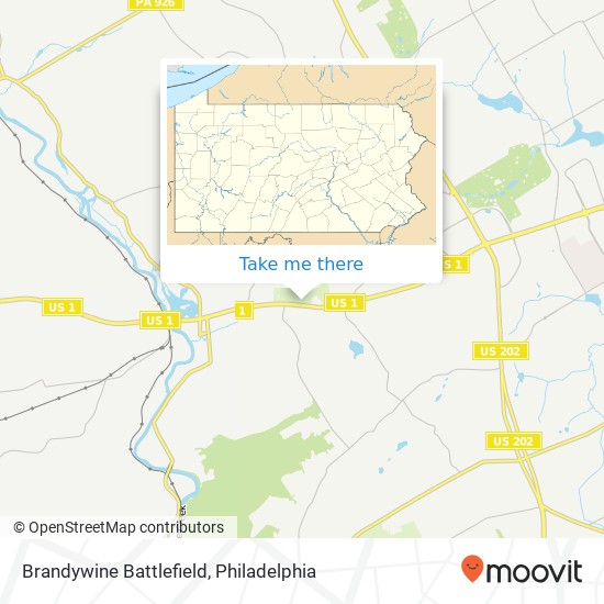 Brandywine Battlefield map